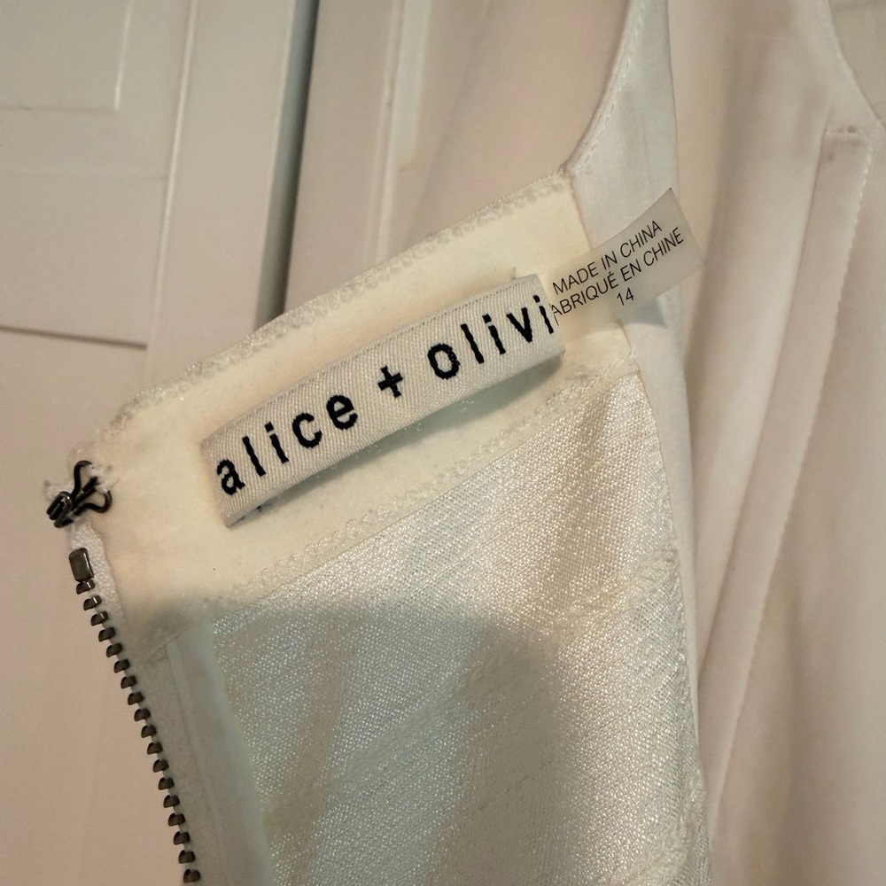 Alice + Olivia Cream Diana Midi Dress - Picture 5 of 5